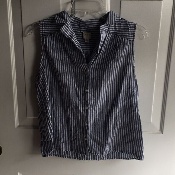 A New Day striped button up size small - Picture 1 of 7